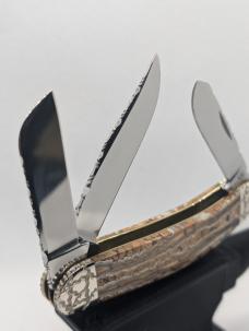 Case XX Sowbelly Tony Bose 2015 Rudy Knives Custom TB6339 Rare Fossil Mammoth Tooth Rudy knives Case XX Sowbelly Tony Bose 2015 Rudy Knives Custom TB6339 Rare Fossil Mammoth Tooth Rudy knives