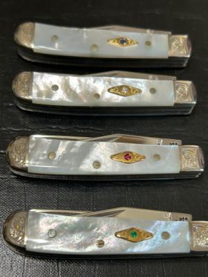 Case XX  Family Jewels Pearl Tiny Trapper Set 08 of 50 Shepherd Hills Exclusive. RARE!