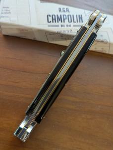 NIB 11"- 28 cm A.G.A. Campolin Brazilian Horn Maltese Automatic lockback a super beautiful stiletto NIB 11"- 28 cm A.G.A. Campolin Brazilian Horn Maltese Automatic lockback a super beautiful stiletto