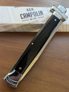 NIB 11"- 28 cm A.G.A. Campolin Brazilian Horn Maltese Automatic lockback a super beautiful stiletto NIB 11"- 28 cm A.G.A. Campolin Brazilian Horn Maltese Automatic lockback a super beautiful stiletto
