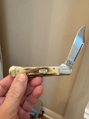 1999 Case XX Copperlock With Vintage Stag Handles.  Mint!
