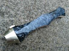 Custom 10 1/4 ECC Gravity Knife by Rubens Blades  Ambidextrous 