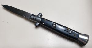  Vintage 8 1/4" C. JUL Herbert's  Switchblade with Imitation Buffalo Horn Scales 