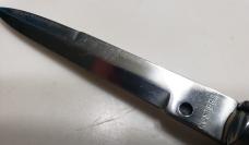 Vintage 7" Rostfrei Switchblade with Stag Horn Scales 