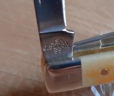 Case Small Swell Center Jack Folding Knife 65326 6.5 Bone Stag Stainless Steel Blades - New