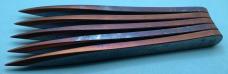 Set of 5 Mr. Big Throwing Knives. 5160 High Carbon Tempered Spring Steel. By Crescent Knife Works. Set of 5 Mr. Big Throwing Knives. 5160 High Carbon Tempered Spring Steel. By Crescent Knife Works.
