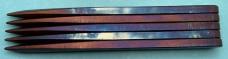 Set of 5 Mr. Big Throwing Knives. 5160 High Carbon Tempered Spring Steel. By Crescent Knife Works. Set of 5 Mr. Big Throwing Knives. 5160 High Carbon Tempered Spring Steel. By Crescent Knife Works.