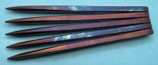 Set of 5 Mr. Big Throwing Knives. 5160 High Carbon Tempered Spring Steel. By Crescent Knife Works. Set of 5 Mr. Big Throwing Knives. 5160 High Carbon Tempered Spring Steel. By Crescent Knife Works.