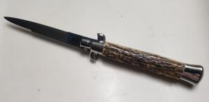  Vintage 9" Virginia Switchblade with Stag Horn Scales