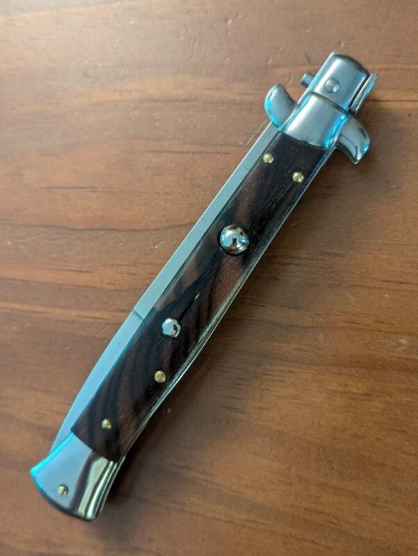 NEW Frank Beltrame Stiletto 28cm - 11” Ziricote Wood Bayonet Blade NEW Frank Beltrame Stiletto 28cm - 11” Ziricote Wood Bayonet Blade