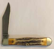 New in box Case Stag Damascus Small Coke Bottle New in box Case Stag Damascus Small Coke Bottle