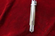 OLD NEW STOCK AKC 8" ITALIAN SWITCHBLADE HONEY HORN LEVER LOCK AUTOMATIC