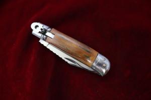 NOS Edgeco Leverlock Auto Custom Mammoth Ivory Scales File-work Solingen Germany