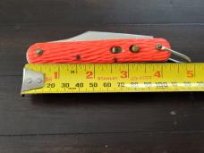 Schrade Walden N.Y. U.S.A. Parachute/Paratropper Pocket Knife --Orange