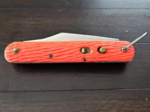 Schrade Walden N.Y. U.S.A. Parachute/Paratropper Pocket Knife --Orange