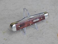Case Small Swell Center Jack Knife 64061 Brown Maple Burl Wood Stainless Steel Blades - New Case Small Swell Center Jack Knife 64061 Brown Maple Burl Wood Stainless Steel Blades - New