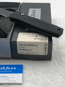 Benchmade 3551 BK Stimulus Push Button Automatic Knife With Integrated Safety NIB Made In USA