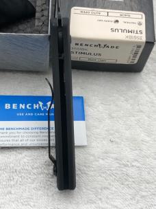 Benchmade 3551 BK Stimulus Push Button Automatic Knife With Integrated Safety NIB Made In USA