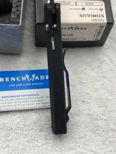 Benchmade 3551 BK Stimulus Push Button Automatic Knife With Integrated Safety NIB Made In USA