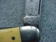 Vintage ULSTER KNIFE U.S.A., Cattle Pattern w/Punch Blade & Engraved Ivoroid Handles Vintage ULSTER KNIFE U.S.A., Cattle Pattern w/Punch Blade & Engraved Ivoroid Handles