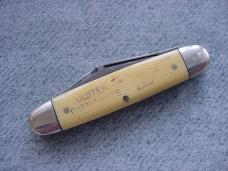 Vintage ULSTER KNIFE U.S.A., Cattle Pattern w/Punch Blade & Engraved Ivoroid Handles Vintage ULSTER KNIFE U.S.A., Cattle Pattern w/Punch Blade & Engraved Ivoroid Handles