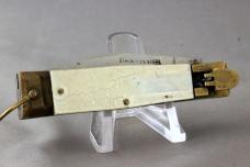 AUTOMATIC KNIFE by UNKNOWN MAKER, Faux-Pearl Handles, Brass Bolsters, Free Shipping, No Tax AUTOMATIC KNIFE by UNKNOWN MAKER, Faux-Pearl Handles, Brass Bolsters, Free Shipping, No Tax