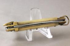 AUTOMATIC KNIFE by UNKNOWN MAKER, Faux-Pearl Handles, Brass Bolsters, Free Shipping, No Tax AUTOMATIC KNIFE by UNKNOWN MAKER, Faux-Pearl Handles, Brass Bolsters, Free Shipping, No Tax