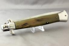ROSTFREI ITALIAN AUTOMATIC, Horn Handles, Really Large at 14¾ inches Open, Free Shipping in USA