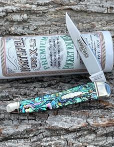 GEC NORTHFIELD ** 381117 ALVS GREEN ABALONE JACK KNIFE GEC NORTHFIELD ** 381117 ALVS GREEN ABALONE JACK KNIFE