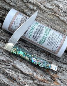 GEC NORTHFIELD ** 381117 ALVS GREEN ABALONE JACK KNIFE