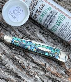 GEC NORTHFIELD ** 381117 ALVS GREEN ABALONE JACK KNIFE GEC NORTHFIELD ** 381117 ALVS GREEN ABALONE JACK KNIFE
