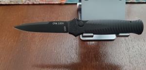 Piranha Mini-Guard Black on Black S30V Bayonet Blade