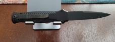 Piranha Mini-Guard Black on Black S30V Bayonet Blade Piranha Mini-Guard Black on Black S30V Bayonet Blade
