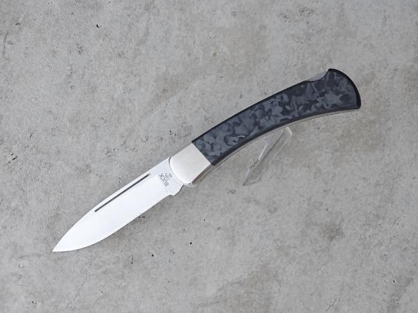 Buck 110 Folding Hunter 02/2024 BOTM Marbled Carbon Fiber Handle S30V Drop Point Blade - New