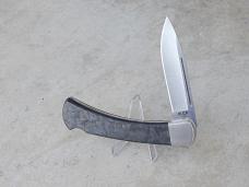 Buck 110 Folding Hunter 02/2024 BOTM Marbled Carbon Fiber Handle S30V Drop Point Blade - New