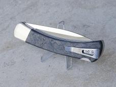 Buck 110 Folding Hunter 02/2024 BOTM Marbled Carbon Fiber Handle S30V Drop Point Blade - New