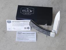 Buck 110 Folding Hunter 02/2024 BOTM Marbled Carbon Fiber Handle S30V Drop Point Blade - New