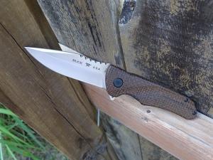 Buck 841 Sprint Pro Folding Knife Burlap Micarta Handle S30V Blade - NEW