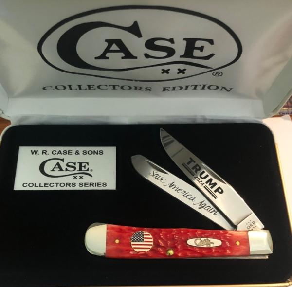 New in Display Case “Save America Again” Red Trapper