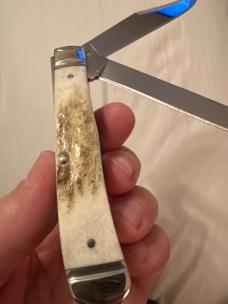 Case XX Select Elk Horn Stag Trapper w/ Fluted Bolsters. Mint! Case XX Select Elk Horn Stag Trapper w/ Fluted Bolsters. Mint!