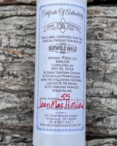 GEC NORTHFIELD ** 2024 RENDEZVOUS 862123 (S) ALVS ABALONE BARLOW - (LABELED AS (S) - I SEE NO FLAWS)
