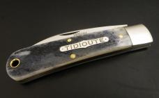 Great Eastern Cutlery Tidioute #47 Viper Stone Wash Blue Natural Bone GEC 470123
