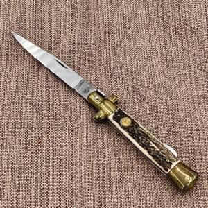 Vintage Stiletto Kissing Crane Germany Rostfrei KC-47 Lockback Folding Knife (6)
