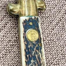 Vintage Stiletto Kissing Crane Germany Rostfrei KC-47 Lockback Folding Knife (6) Vintage Stiletto Kissing Crane Germany Rostfrei KC-47 Lockback Folding Knife (6)