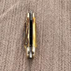 BULLDOG BRAND SUNFISH STAG HANDLE 1996 FOLDING POCKET KNIFE SOLINGEN GERMANY (8) BULLDOG BRAND SUNFISH STAG HANDLE 1996 FOLDING POCKET KNIFE SOLINGEN GERMANY (8)