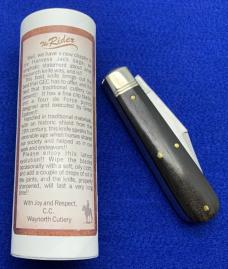 The Rider by C.C. Gabon Ebony Wood Harness Jack by Great Eastern Cutlery. GEC & Charlie C. 861223P .