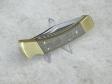 Buck 110 Folding Hunter Knife, Exclusive, OD Green Micarta Scales S45VN Blade - NEW Buck 110 Folding Hunter Knife, Exclusive, OD Green Micarta Scales S45VN Blade - NEW