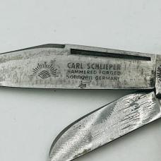 EARLY CARL SCHLIEPER/GERMAN EYE (#350Y) YELLOW "MDM STOCKMAN" POCKET KNIFE (25) EARLY CARL SCHLIEPER/GERMAN EYE (#350Y) YELLOW "MDM STOCKMAN" POCKET KNIFE (25)