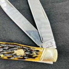 Bulldog Brand 4" Antique Green Bone Trapper 2 blade folding pocket knife (41) Bulldog Brand 4" Antique Green Bone Trapper 2 blade folding pocket knife (41)