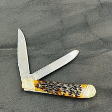 Bulldog Brand 4" Antique Green Bone Trapper 2 blade folding pocket knife (41) Bulldog Brand 4" Antique Green Bone Trapper 2 blade folding pocket knife (41)